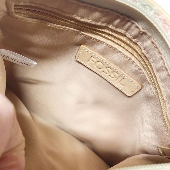 Fossil Signature Canvas and Leather Pastel Crossbody Bag - Picture 6 of 10